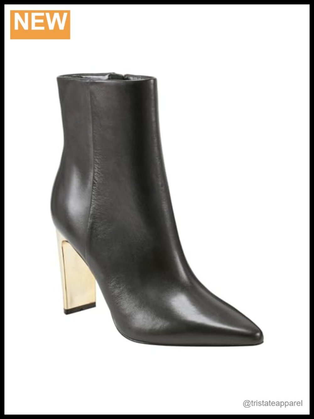Marc Fisher LTD Talyna Ankle Booties Leather Heeled Zip
